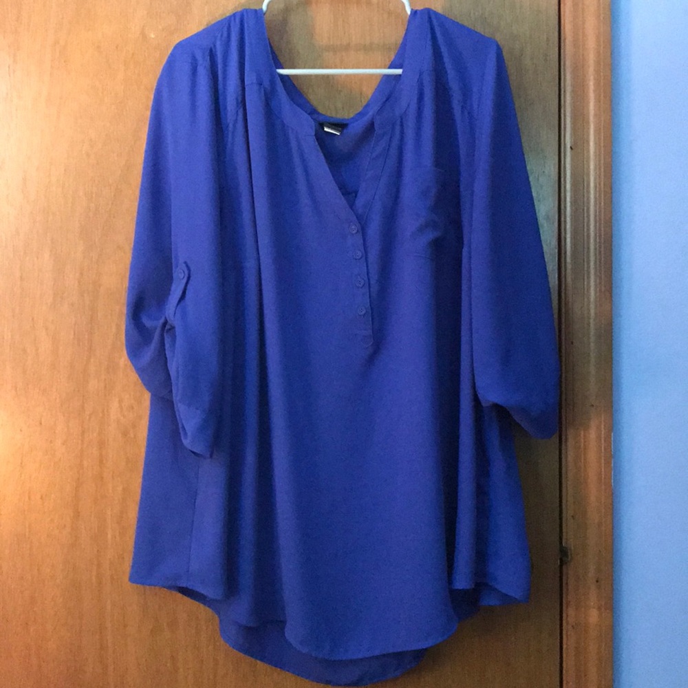 Torrid “Harper” Pullover Georgette Blouse